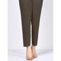 Brown Stitched Red Cotton Straight Trouser Capri Pants For Girls Ladies-Assorted Colors Available. 