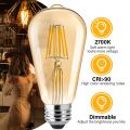 LED ST64 Bulb -4watt 2700k Edison Filament Bulb - Vintage Lights. 