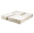 Drawer Organizer Set of 4 Sturdy white Drawer Organizer to sort Your bedroom, Wardrobe and Drawer - Tidy Up Your Space with our Collapsible Clothes Organizer for Shirts, Ties, Socks, Bras, Underwear. 