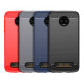 【ETOP】Moto Z3 Play Case,Moto Z3 Case, Sfmn 2-Pack Carbon Fiber Brushed Texture Soft TPU Full-Body Protective Cover Phone Case. 