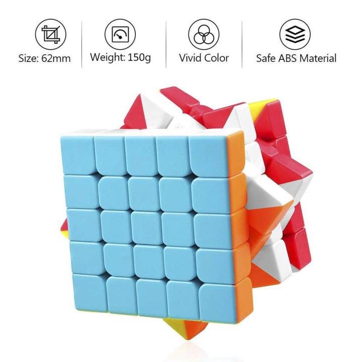 Original Rubik's Cube 5x5x5 High Speed Stickerless Cube Puzzle Toys