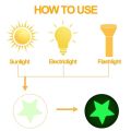 Home Decor Fluorescent Room Bedroom Ceiling Wall Sticker Kids Baby 3D Stars 50 Pieces Glow in the Dark Star Stickers KEEMEEUYZO. 