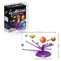 New 2 In 1 Astronomy Planet Teaching Model Diy Stem Solar System Nine Planet Toy with Planetarium Projector. 