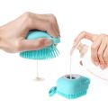Deepsea Mibabe Silicone Bath Exfoliator Brush Body Shower Brush With Soap, Shampoo And Gel Dispenser Body Brush Body Scrubber Brush Bath and Body Shower Brush for Baby, Men and Women, Loofah Brush. 