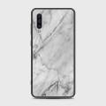 Samsung Galaxy A30s Cover - SkinLee HQ Infinity Glass Case (Soft) - Realistic White Marble - SKINLEE-128-1-635-374. 