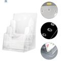 Childrenworld Brochure Display Stand Clear Acrylic 3-tier Brochure Holder Stand Wall Mount Countertop Display Rack for Flyers Magazines Booklets Southeast Asian Buyers' Choice. 