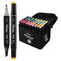 Pack of 60 Acrylate Based Double Side Brush Markers - APMV1415. 