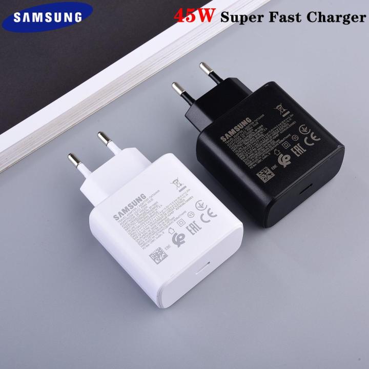 100% Original Samsung 45 W Super Fast Charger with Type C to Type C Cable  (Global Certified Charger) Pd Charger For  all Mobile Phone