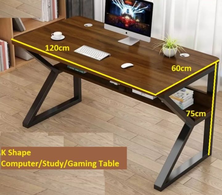 K-Shape table,computer table for home,office table,laptop table,gaming tables,writing table for kids,space saving table for room,foldable study table,computer desktop table, Top computer desk of 2024,multipurpose table,four variant colors