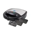 ANEX AG-1039 C - Deluxe Grill, Sandwich toaster & Waffle Maker - 750W - 2 Years Warranty - Black. 