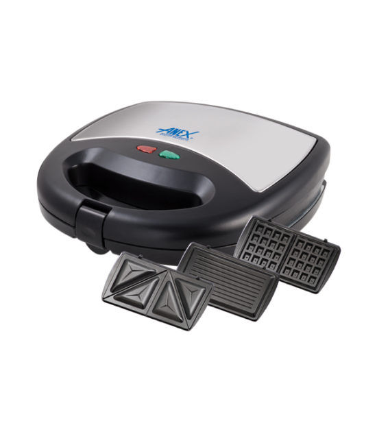 ANEX%20AG-1039%20C%20-%20Deluxe%20Grill,%20Sandwich%20toaster%20&%20Waffle%20Maker%20-%20750W%20-%202%20Years%20Warranty%20-%20Black%20-%20Image%202
