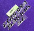Toyota Corolla Se saloon embossed stickers 03 PCS. 
