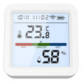 ROVF Wifi Temperature Humidity Sensor Indoor Hygrometer Thermometer Detector with Backlight Smart Life Remote Control Support Tuya Alexa Google Home. 