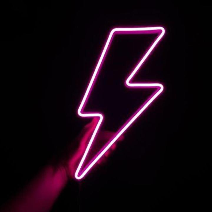 THUNDER Neon sign board glow Neon light wall Signboards LED sign boards for Shop restaurant room decoration
