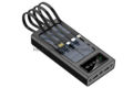 10000mAh Solar Power Bank Portable Fast Charger External Battery with in Built 4 Charging Power Cable. 