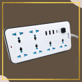 OPK Smart Universal Extension Board Multi Power Plug With 6 Power Sockets + 3 USB Ports Plug + 1 Type C For Electronics Mobile Charging Adapter With 1.8 Meter Heavy Duty Copper Wire White. 