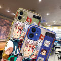 YIWESAN for VIVO V11 Case With Wristband Thin Frosted Transparent Hard Full Cover Camera Silicone Softcase Fashion Demon Slayer Pattern Casing Shockproof Protection Cases. 