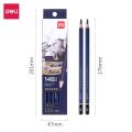 Deli Professional Drawing Sketching 14B Pencil Pack of 2 Art Drawing Graphite Pencils14B Ideal for Drawing Art, Sketching, Shading, for Beginners & Pro Artists. 