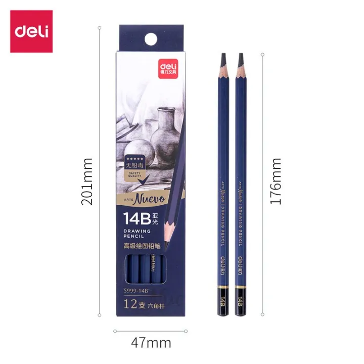 Deli%20Professional%20Drawing%20Sketching%2014B%20Pencil%20Pack%20of%202%20Art%20Drawing%20Graphite%20Pencils14B%20Ideal%20for%20Drawing%20Art,%20Sketching,%20Shading,%20for%20Beginners%20&%20Pro%20Artists%20-%20Image%204