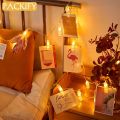 PACKIFY 10 LED Photo Clips String Fairy Lights Battery Operated for Room Decoration. 