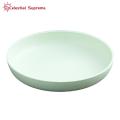 Plastic Plates Food Grade Wheat Fiber Flat Plastic Plates. 