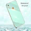 For Huawei Y6 Prime 2019 Back Cover with Ring Holder Luxury 6D Plating Gold Design Shiny Bling Stand Case Camera Protection Soft Silicone Mobile Phone Cases. 