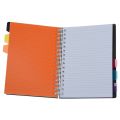 High Quality Single - Rule Paper A4 7-Subject Spiral Notebook. 