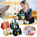 Insulation HOT and COLD Cartoon Design Lunch Bag Canvas Bags Fresh Handbag Thickened Aluminum film Bag. 