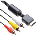 AV Cable for PS1 PS2 PS3 Playstation Audio Video RCA Cable - Game Console Component Accessories Connection. 