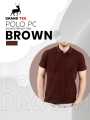 Polo T shirt Half Sleeves Polyester Cotton Stuff Collar Shirt Premium Quality For Men-Multi Colors. 