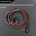 KZ Replaceble Cable KZ Wire With 3.5mm 2Pin 0.75mm Connector Oxygen Free Copper Wire For KZ ZST EDX ZSN PRO TRN MT1. 