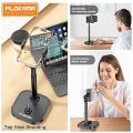 TikTok Tripod Stand Mobile Holder | Tabletop Stand for Videos, Drawing & Cooking | Plokama DT-80 Premium Lifting Bracket. 
