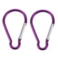 Large D Shaped Aluminum Carabiner Bi-colored Clip Hook. 