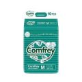 Comfrey Adult Diapers Medium | Comfortable Secure Adult Diapers Medium Size Fit | 10 Pcs. 