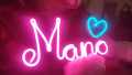 Any Customized NEON Sign Plate - Name Plate - 4 Letters Alphabets - best gift for friends and family. 