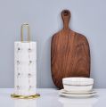 Kitchen Tissue Roll Holder- Tissue Dispenser -Gold & Black Color – Tissue Stand Paper Towel Rack Kitchen Paper Roll Storage Holder Home Restaurant Dinner, Tissue Holder Customize by HB Steel Fixerr. 