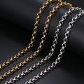 Cacana Stainless Steel Necklaces For Man Women Gold Silver Color For Pendant Round Buckle Donot Fade Jewelry N1870. 