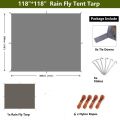 Camping tent outer /Rain Tarp /Double outer for tent/ Parachute cover/TOP Covers /WITH NAILS AND ROPE ,BASE OR SHADE FOR CAMPING TENT WATER PROOF SHEET FOR CAMPING TENT CAMPING TENT OUTER  BROWN COLOR. 