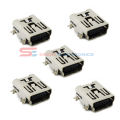 Pack of 5 - Mini USB SMD 5Pins Female Mini B Socket Connector. 