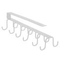 Under Cabinet Double Row Coffee Cup Holder Mug Holder with 10 Hooks, Under Shelf Hanging Mug Rack, 10 Hanging Hooks for Mug Cup Kitchen Utensils Display. 