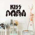 Kiss Band Heads Ace Peter Paul Gene Car Truck Music Wall Sticker Decal Vinyl Decor. 