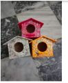 Birds Huts Wooden Finches, Gouldian, Java Small Size (Pack of 4). 