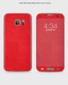 Samsung S7 Phone Skin Front Back And Sides Red Classic Leather Texture Skin. 