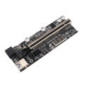 Ecocc PCIE Riser 009S Plus Riser PCI E PCI Express X1 to X16 Dual 6Pin for Graphic Card GPU Miner Mining. 