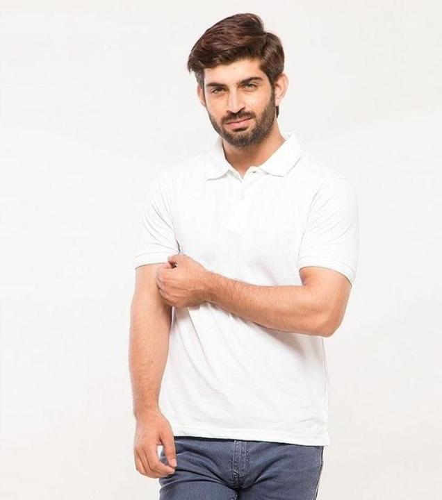 White%20Cotton%20Casual%20Polo%20Tshirt%20For%20Men%20-%20Image%203