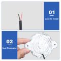 Geepact 12-24V RGB Colorful Lights Colorful Laser Warning Light Car Truck Motorcycle Anti-rear Car Chassis Lamp. 
