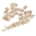 20pcs Cabinet Door Hinges Brass Plated Mini Hinge Small Decorative Jewelry Sunlight Super Store. 