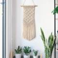 Macrame Wall Hanging, Hand Woven Tapestry, Decoration Tassels Wall Art Ornaments Boho Tapestry, Wall Decor for Balcony, Gallery, Bedroom. 