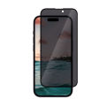 Apple IPhone 15 Plus Anti_Spy Privacy Protector 45 Degree HD Tempered Glass Privacy Protector - Black. 