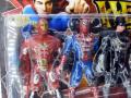 5 top hero toys for kids, including spiderman RED and Black toys. 
